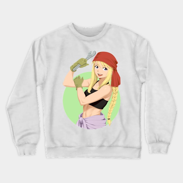 Winry Rockbell "Fullmetal Alchemist" Crewneck Sweatshirt by StayAlivePlz